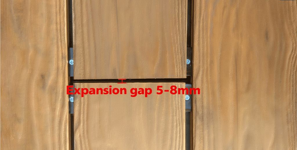 expansion gap is necessary when installing wpc decking