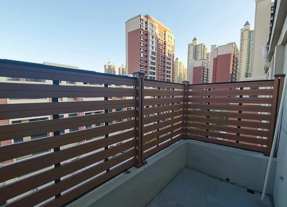Fully Spaced WPC Fence