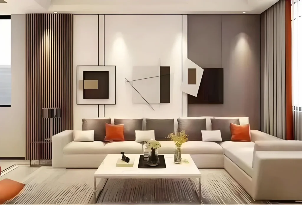 Modern WPC wall panels for living room design