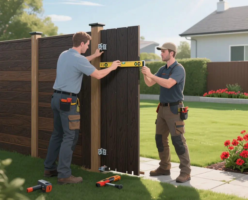 how to install composite fencing