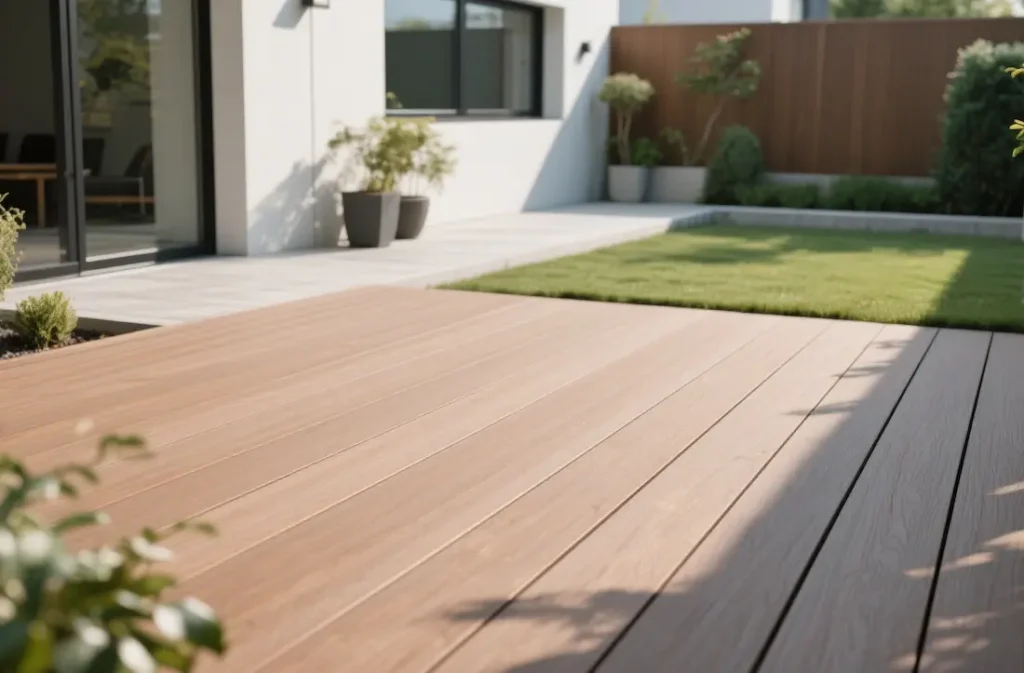 Long-lasting WPC decking resistant to UV and moisture